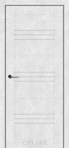 Бетон сніжний/Сатин білий  